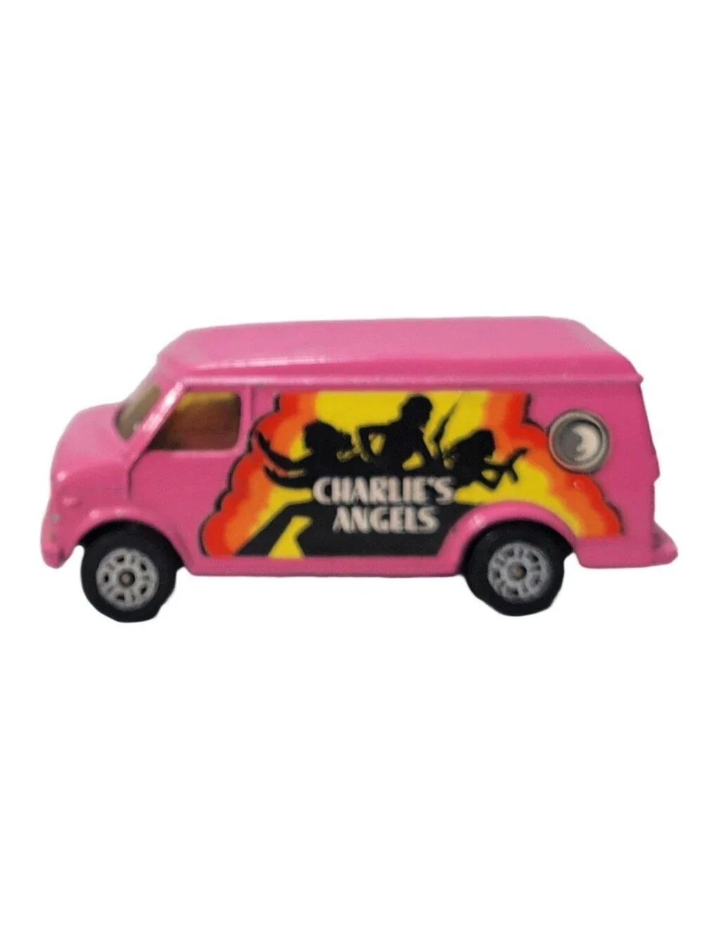 Vintage 1977 Charlies Angels Pink Van Die-Cast Chevy By Corgi Juniors
